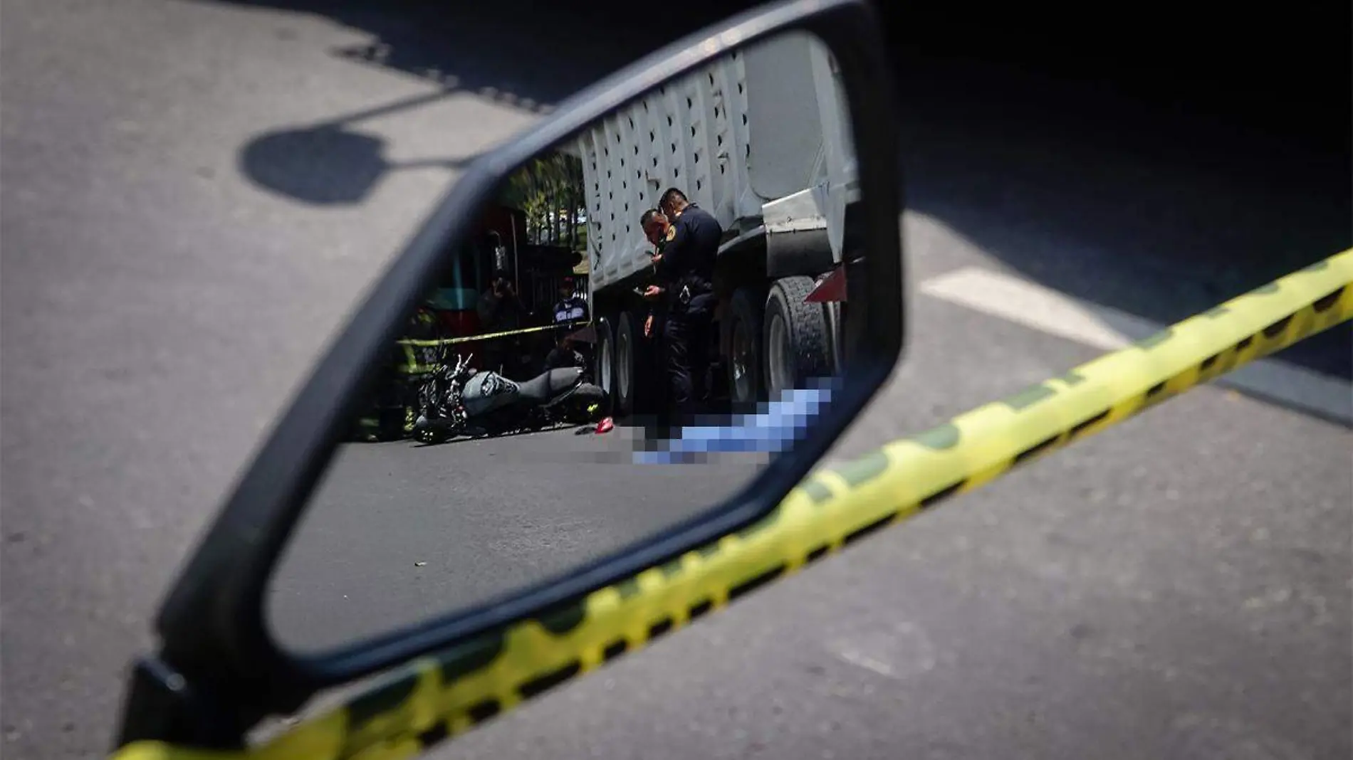 Accidente de motociclista en Lázaro Cárdenas